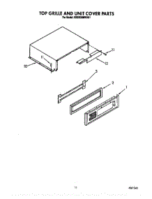 Top Grille And Unit Cover parts for Kitchenaid Refrigerator KSSS36MWX01 from AppliancePartsPros.com