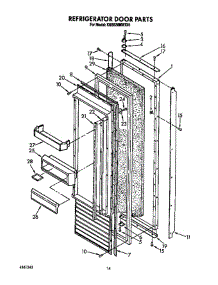 Refrigerator Door parts for Kitchenaid Refrigerator KSSS36MWX01 from AppliancePartsPros.com