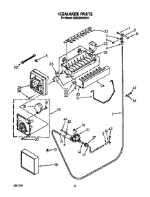 Icemaker parts for Kitchenaid Refrigerator KSSS36MWX01 from AppliancePartsPros.com