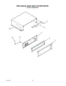 17 - Top Grille And Unit Cover parts for Kitchenaid Refrigerator KSSS36DWX01 from AppliancePartsPros.com