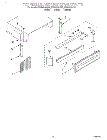 09 - Top Grille And Unit Cover parts for Kitchenaid Refrigerator KSSS42QHW00 from AppliancePartsPros.com