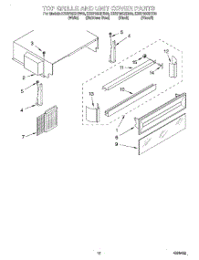 09 - Top Grille And Unit Cover parts for Kitchenaid Refrigerator KSSP36QHS00 from AppliancePartsPros.com