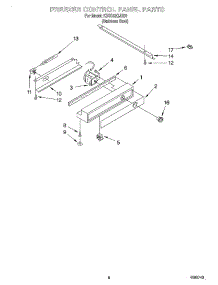 06 - Freezer Control Panel parts for Kitchenaid Refrigerator KSSS42QJX00 from AppliancePartsPros.com