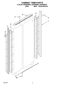 02 - Cabinet Trim Parts parts for Kitchenaid Refrigerator KSSS36QMB02 from AppliancePartsPros.com