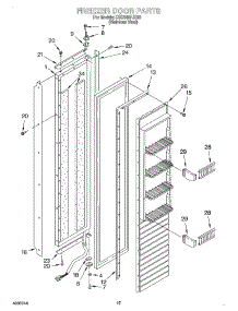 11 - Freezer Door parts for Kitchenaid Refrigerator KSSS48FJX00 from AppliancePartsPros.com