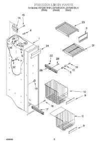 04 - Freezer Liner parts for Kitchenaid Refrigerator KSFS25FJWH01 from AppliancePartsPros.com