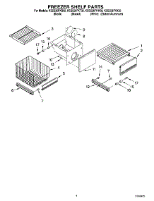 03 - Freezer Shelf Parts parts for Kitchenaid Refrigerator KSSS36FKB02 from AppliancePartsPros.com