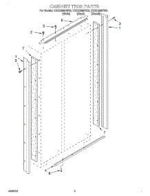 02 - Cabinet Trim parts for Kitchenaid Refrigerator KSSS36MHT00 from AppliancePartsPros.com