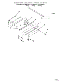 06 - Freezer Control Panel parts for Kitchenaid Refrigerator KSSS36MHT00 from AppliancePartsPros.com
