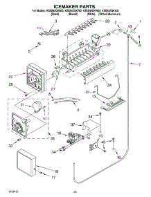 15 - Icemaker Parts parts for Kitchenaid Refrigerator KSSS42QKB02 from AppliancePartsPros.com