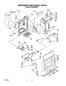 09 - Dispenser And Front parts for Kitchenaid Refrigerator KSSS48DBW00 from AppliancePartsPros.com