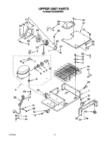 10 - Upper Unit parts for Kitchenaid Refrigerator KSSS48DBW00 from AppliancePartsPros.com