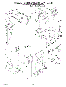08 - Freezer Liner And Air Flow Parts parts for Kitchenaid Refrigerator KSSS48FMX00 from AppliancePartsPros.com