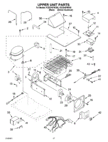 11 - Upper Unit Parts parts for Kitchenaid Refrigerator KSSS48FMX00 from AppliancePartsPros.com