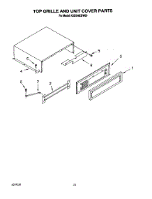 14 - Top Grille And Unit Cover parts for Kitchenaid Refrigerator KSSS48DBW00 from AppliancePartsPros.com