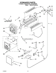 13 - Icemaker Parts Parts Not Illustrated parts for Kitchenaid Refrigerator KSSS48FMX00 from AppliancePartsPros.com