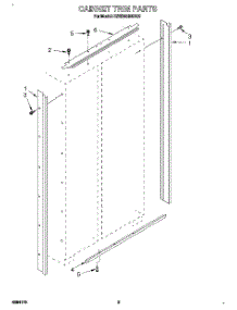 02 - Cabinet Trim parts for Kitchenaid Refrigerator KSSS48MDX02 from AppliancePartsPros.com