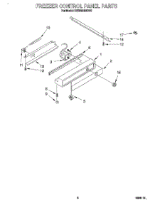 06 - Freezer Control Panel parts for Kitchenaid Refrigerator KSSS48MDX02 from AppliancePartsPros.com