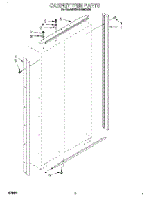 02 - Cabinet Trim parts for Kitchenaid Refrigerator KSSS42MDX00 from AppliancePartsPros.com
