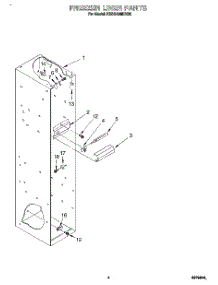 03 - Freezer Liner parts for Kitchenaid Refrigerator KSSS42MDX00 from AppliancePartsPros.com