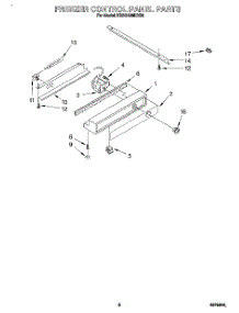 06 - Freezer Control Panel parts for Kitchenaid Refrigerator KSSS42MDX00 from AppliancePartsPros.com