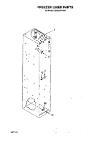 05 - Freezer Liner parts for Kitchenaid Refrigerator KSSS36DAW04 from AppliancePartsPros.com