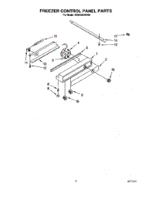 06 - Freezer Control Panel parts for Kitchenaid Refrigerator KSSS36DAW04 from AppliancePartsPros.com