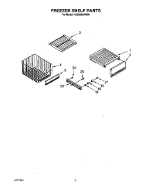 07 - Freezer Shelf parts for Kitchenaid Refrigerator KSSS36DAW04 from AppliancePartsPros.com