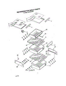 09 - Refrigerator Shelf parts for Kitchenaid Refrigerator KSSS36DAW04 from AppliancePartsPros.com
