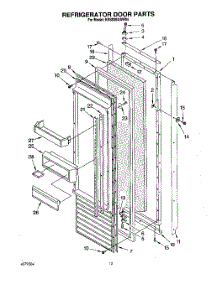 10 - Refrigerator Door parts for Kitchenaid Refrigerator KSSS36DAW04 from AppliancePartsPros.com