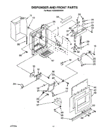 12 - Dispenser And Front parts for Kitchenaid Refrigerator KSSS36DAW04 from AppliancePartsPros.com