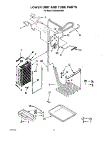 14 - Lower Unit And Tube parts for Kitchenaid Refrigerator KSSS36DAW04 from AppliancePartsPros.com