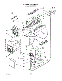 16 - Icemaker, Literature / Optional parts for Kitchenaid Refrigerator KSSS36DAW04 from AppliancePartsPros.com