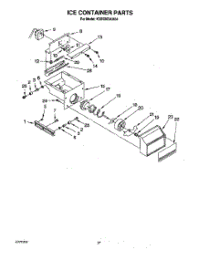17 - Ice Container parts for Kitchenaid Refrigerator KSSS36DAW04 from AppliancePartsPros.com