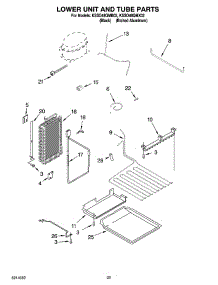 14 - Lower Unit And Tube Parts parts for Kitchenaid Refrigerator KSSO48QMX02 from AppliancePartsPros.com