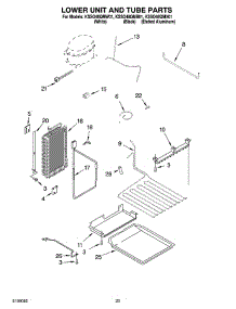 14 - Lower Unit And Tube Parts parts for Kitchenaid Refrigerator KSSO48QMB01 from AppliancePartsPros.com