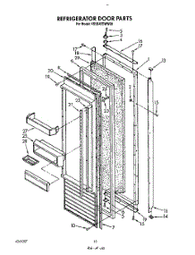 09 - Refrigerator Door parts for Kitchenaid Refrigerator KSSS42DWW00 from AppliancePartsPros.com