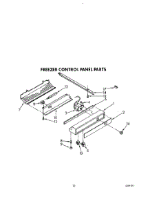 12 - Freezer Control Panel parts for Kitchenaid Refrigerator KSSS42DWW00 from AppliancePartsPros.com