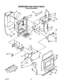 13 - Dispenser And Front parts for Kitchenaid Refrigerator KSSS42DWW00 from AppliancePartsPros.com