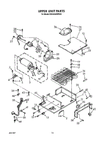 14 - Upper Unit, Lit / Optional parts for Kitchenaid Refrigerator KSSS42DWW00 from AppliancePartsPros.com