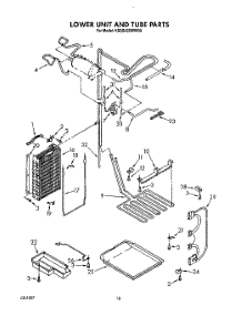 15 - Lower Unit And Tube parts for Kitchenaid Refrigerator KSSS42DWW00 from AppliancePartsPros.com