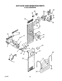 16 - Air Flow And Reservoir parts for Kitchenaid Refrigerator KSSS42DWW00 from AppliancePartsPros.com