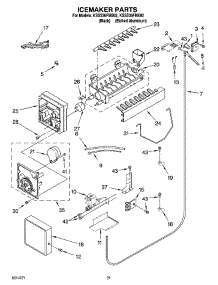 13 - Icemaker Parts parts for Kitchenaid Refrigerator KSSS36FMB02 from AppliancePartsPros.com