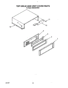 18 - Top Grille And Unit Cover parts for Kitchenaid Refrigerator KSSS42DWW00 from AppliancePartsPros.com