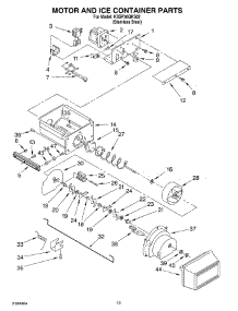 09 - Motor And Ice Container Parts parts for Kitchenaid Refrigerator KSSP36QKS02 from AppliancePartsPros.com