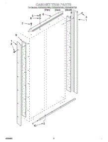 02 - Cabinet Trim parts for Kitchenaid Refrigerator KSSS42QHB00 from AppliancePartsPros.com
