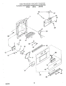 13 - Dispenser Front parts for Kitchenaid Refrigerator KSSS42QHB00 from AppliancePartsPros.com