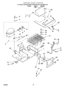 14 - Upper Unit parts for Kitchenaid Refrigerator KSSS42QHB00 from AppliancePartsPros.com
