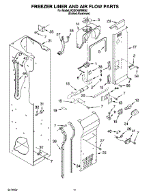 08 - Freezer Liner And Air Flow Parts parts for Kitchenaid Refrigerator KSSO48FMX02 from AppliancePartsPros.com