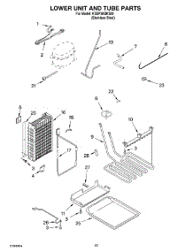 14 - Lower Unit And Tube Parts parts for Kitchenaid Refrigerator KSSP36QKS02 from AppliancePartsPros.com